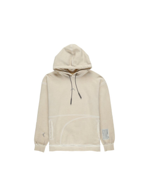A-cold-wall Knitted Classic Flat Overlock Hoodie Taupe