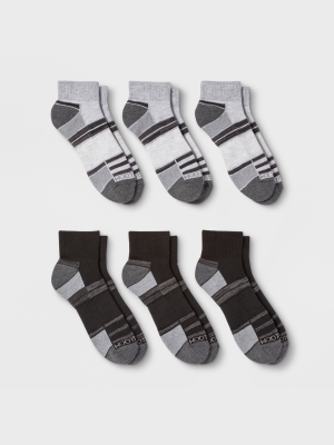 Fruit Of The Loom Men's 6pk Breathable Performance Ankle Socks - 6-12