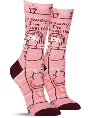 Go Away I'm Introverting Socks | Womens