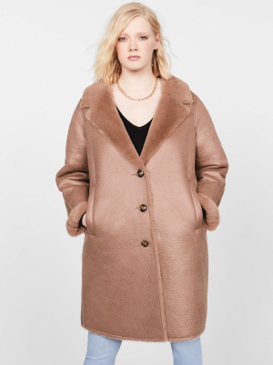 Faux-fur Lining Coat