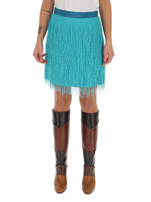 Pinko Fringed Mini Skirt