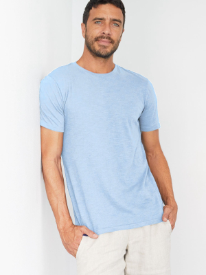 Men's Crew Neck T-shirt | Sky Blue