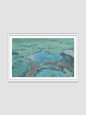 Framed Canvas Print - Blue Lagoon