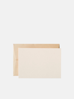 Plain Notecard & Envelope Set - Pack Of 8