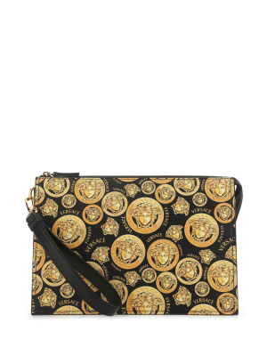 Versace Medusa Print Clutch Bag