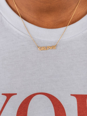 Girl Power Gold Necklace