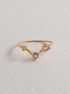 Joelle Ring: Pink Amethyst (gold)