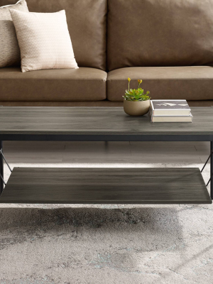 Modern Hammock Shelf Coffee Table - Saracina Home