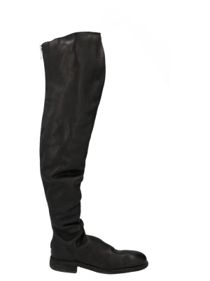 Guidi Over The Knee Zip Detail Boots