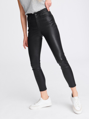 Nina High-rise Skinny Leather Pant