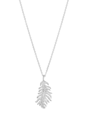 Phoenix Feather Diamond Necklace - Small