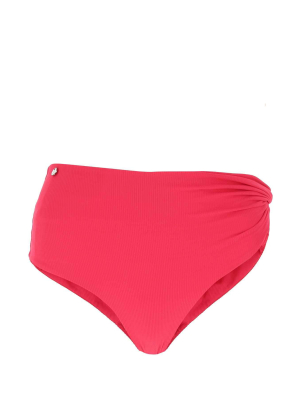 The Attico Ribbed Asymmetric Bikini Bottom