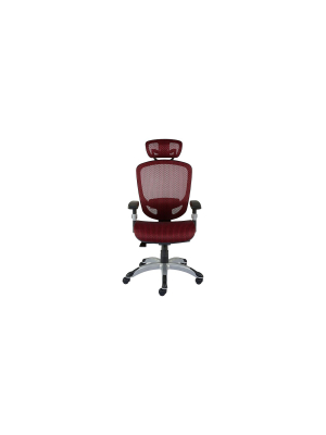 Staples Hyken Technical Mesh Task Chair Red 50218