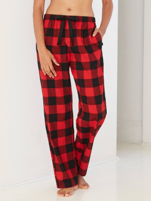 Women's Plaid Perfectly Cozy Flannel Pajama Pants - Stars Above™