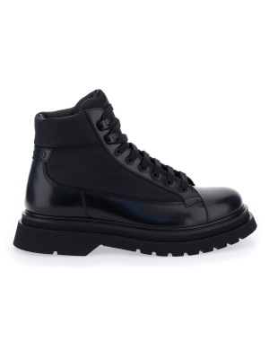 Prada Combat Lace-up Boots