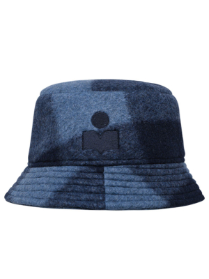 Isabel Marant Logo Embroidered Checked Hat