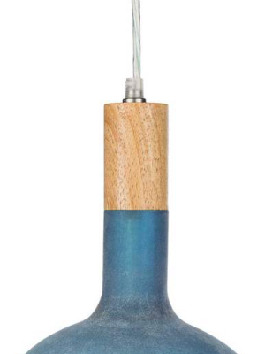 Stockton Bell Pendant Denim/teal