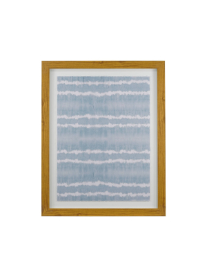 (set Of 2) 24" X 30" Indigo I & Terra Waves Ii Floating Shadowbox With Deckled Edge - Threshold™