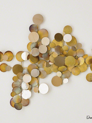 Global Views Dwell Studio Dot Wall Decor - Gold