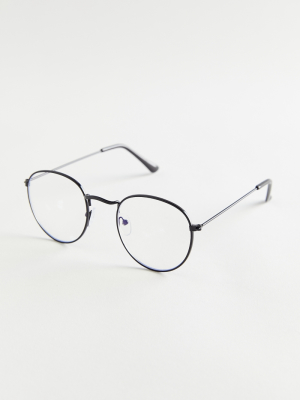 Taylor Blue Light Round Glasses