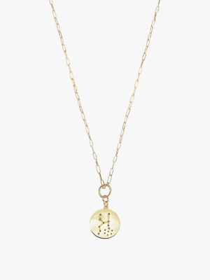 Constellation Taurus Charm Necklace