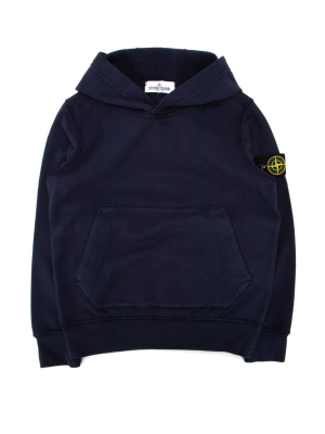 Stone Island Junior Logo Patch Hoodie