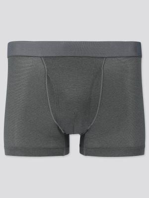 Men Airism Mesh Boxer Briefs Heather