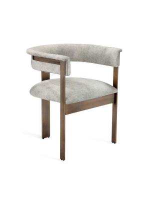 Interlude Home Darcy Hide Chair - Bronze