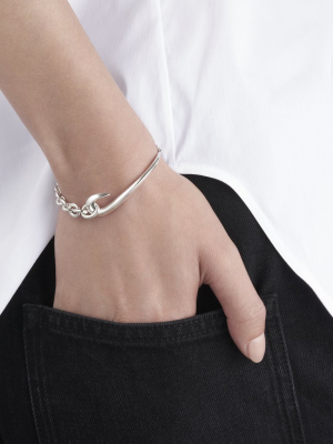 Hook Chain Bracelet - Silver