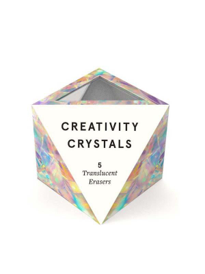 Creativity Crystals 5 Translucent Erasers