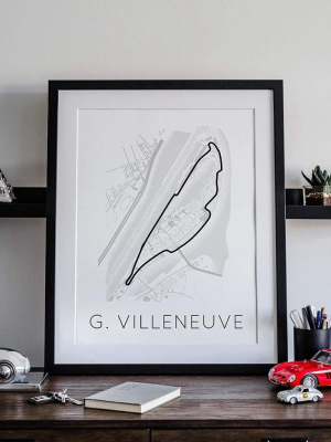 Mur Du Québec - Circuit Gilles Villeneuve Poster