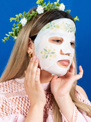 Dream Garden Elderflower Sheet Mask- Rejuvenating & Illuminating
