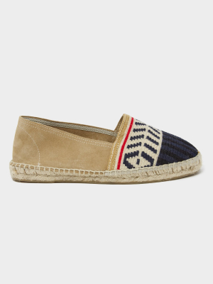 Guanábana Tan Espadrille With Stripe Toe