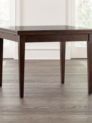 Pratico Aretina Walnut Extension Square Dining Table