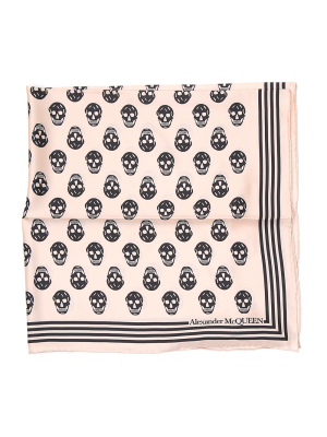 Alexander Mcqueen Mini Skull Print Scarf