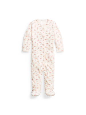 Floral Velour Coverall