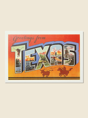 Postcard - Greetings From Texas