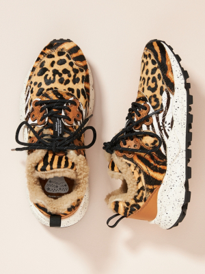 Flower Mountain Animal-printed Sneakers