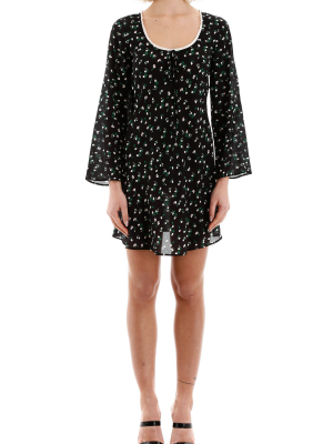 Rixo Floral Print Mini Dress