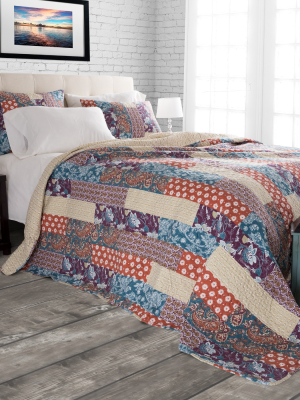 Cabin And Lodge Santa Fe Quilt Set (king) 3pc - Yorkshire Home