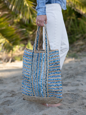 Hello Again Woven Tote Bag