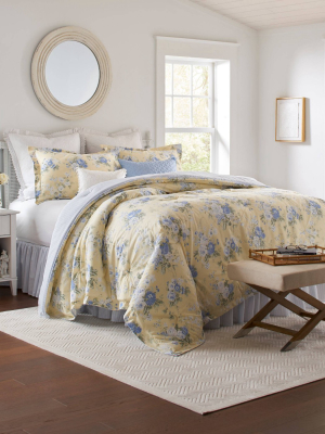 Laura Ashley Maybelle Comforter Set Yellow