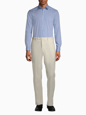 Slim Fit Linen Blend Suit Pants