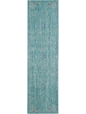 Valencia Teal/multi Runner Rug