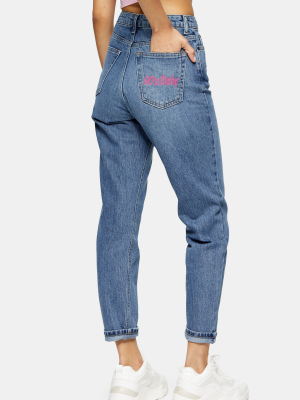 Mid Blue 90s Baby Mom Jeans