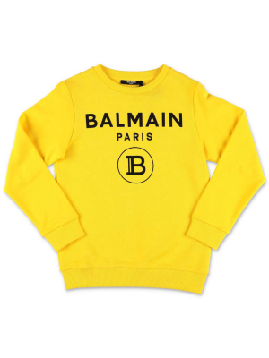 Balmain Kids Logo Printed Sweatshirt