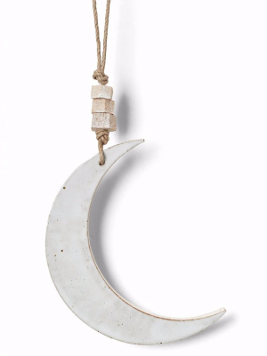 Mquan Glazed Stoneware Crescent Moon