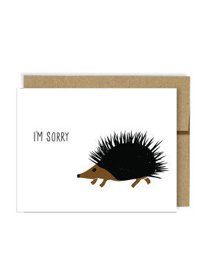 I'm Sorry Porcupine Card - N3