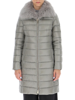 Herno Elisa Fur Trimmed Padded Coat