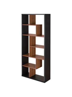 71" Decorative Bookshelf Black Walnut - Acme Furniture